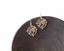 Load image into Gallery viewer, Silver &amp; Brass Pomegranate Earrings

