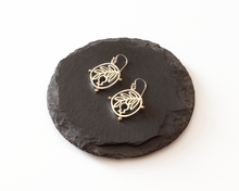 Load image into Gallery viewer, Silver &amp; Brass Pomegranate Earrings
