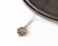 Load image into Gallery viewer, Silver &amp; Brass Pomegranate Necklace
