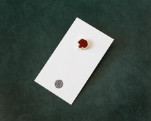 Load image into Gallery viewer, Silver &amp; Resin Pomegranate Pin Brooch
