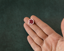 Load image into Gallery viewer, Silver &amp; Resin Pomegranate Pin Brooch
