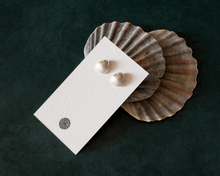 Load image into Gallery viewer, Sterling Silver Seashell Stud Earrings
