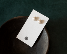 Load image into Gallery viewer, Sterling Silver Seashell Stud Earrings
