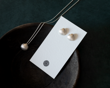 Load image into Gallery viewer, Sterling Silver Seashell Stud Earrings
