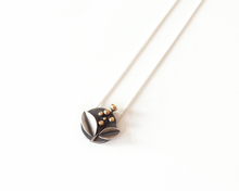 Load image into Gallery viewer, Sterling Silver Botanical Necklace with Brass Accents
