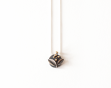 Load image into Gallery viewer, Sterling Silver Botanical Necklace with Brass Accents
