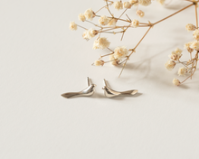 Load image into Gallery viewer, Whimsical Sterling Silver Bird Stud Earrings • Handcrafted Nature-Inspired Jewelry

