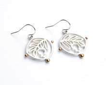 Load image into Gallery viewer, Silver &amp; Brass Pomegranate Earrings
