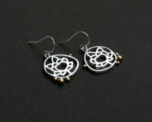 Load image into Gallery viewer, Sterling Silver Lotus Earrings
