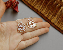 Load image into Gallery viewer, Sterling Silver Lotus Earrings
