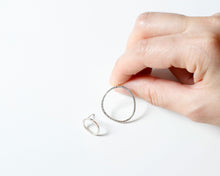 Load image into Gallery viewer, Asymmetrical Sterling Silver Stud Earrings
